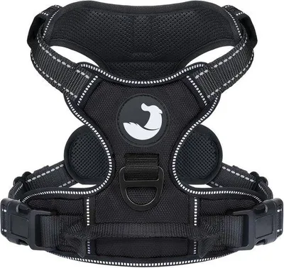 Produktbild von Famanu Hundegeschirr Reflektierend und Verstellbar mit Handgriff - Schwarz, M