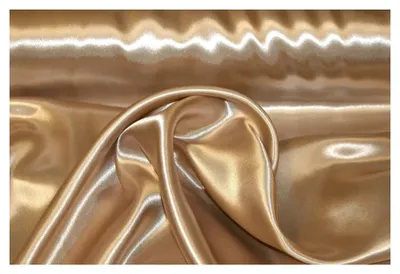 Produktbild von Satin Meterware (Cappuccino) für Deko, Basteln, Kleidung 150cm breit UNI