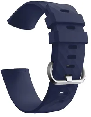 Immagine prodotto di CHPN – Braccialetto in silicone compatibile con Fitbit – Braccialetto per Fitbit – Compatibile con Fitbit Charge 3 e 4 – Silicone – Blu scuro – Taglia S/M – Silicone