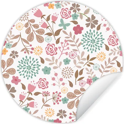 Produktbild von MuchoWow® - Tapetenkreis - Wandbild rund - Schlafzimmerdekoration - Wanddeko - runde Tapete - Kunst für zu Hause