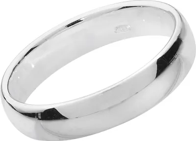 Produktbild von 925 Sterling Silber 4mm Court Form Herren/Damen - Trauring/Ehering/Hochzeitsring, 64 (20.4); TRS13878RSV