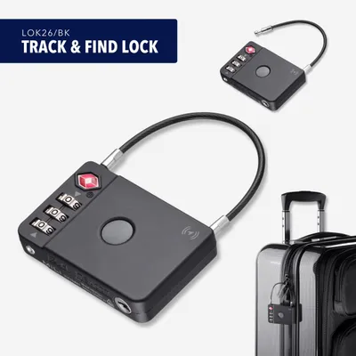 Produktbild von TROIKA LOK26, Gepäckkombinationsschloss, Jede Marke, Metall, Acrylnitril-Butadien-Styrol (ABS), Schwarz, Gepäck, Apple