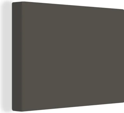 Produktbild von MuchoWow® - Leinwandbilder - Grau - Farben - Einfarbig, Wandbild, Wanddeko Bilder Wohnzimmer, 80x60cm