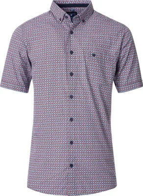 Produktbild von Redmond - Casual Fit - Herren Freizeithemd Kurzarm (251075999), Größe:S, Farbe:Rot(50)