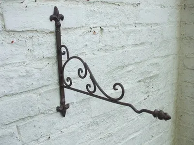 Produktbild von Wandhaken, Wandhalter, Blumenhaken, Laternenhaken, Eisenhaken, 35 cm
