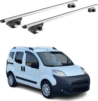 Produktbild von Dachträger Grundtäger für Peugeot Bipper 2007-2017 3-5 tür 90kg Alu Grau 2x ABE