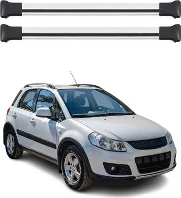 Obrázek produktu pro Příčné střešní nosiče pro Suzuki SX4 2006-2013 Hliník Šedá