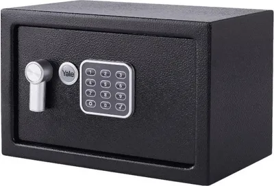 Produktbild von Yale Elektronischer Tresor Klein, YSV/200/DB2, mit Code & Schlüssel, Schwarz