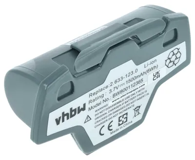 Produktbild von vhbw Akku kompatibel mit Kärcher 1.633-457.0, 1.633-459.0, 1.633-465.0, 1.633-461.0 Home Cleaner Heimroboter Grau (1500 mAh, 3,7 V, Li-Ion)