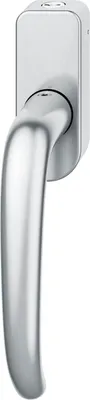 Produktbild von FSB Fenstergriff 34 1023 abschließbar ovale Rosette, Edelstahl matt