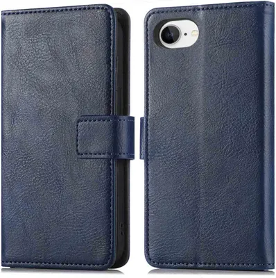 Image de imoshion Luxe Bookcase pour Apple iPhone 17e / 16e - Bleu foncé