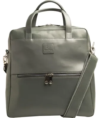 Produktbild von Exacompta Laptop-Rucksack Lady Exactive Leder grau bis 35,6 cm (14 Zoll)