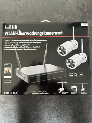 Produktbild von WLAN-NVR mit 2 Funk-Außenkameras WR100B, 4TB Festplatte HDD WiFi