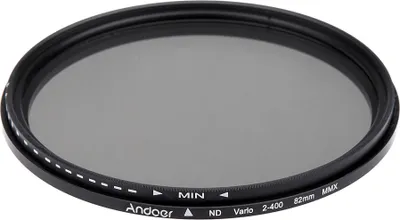 Obrázok produktu pre 82 mm ND Fader – nastaviteľný variabilný filter s neutrálnou hustotou (ND2 až ND400) pre digitálne zrkadlovky Canon a Nikon