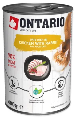 Obrázek produktu pro Konzerva Ontario kuře a králík, paté 400g