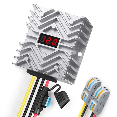 Productafbeelding van DC 24 V naar 12 V 30 A 360 W spanningsomvormer met led-display