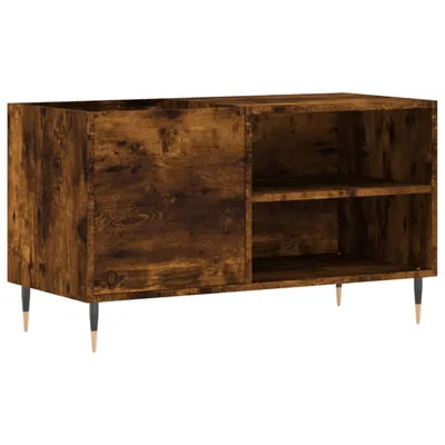 Image de vidaXL Armoire à panneaux Chêne fumé 85x38x48 cm Bois composite