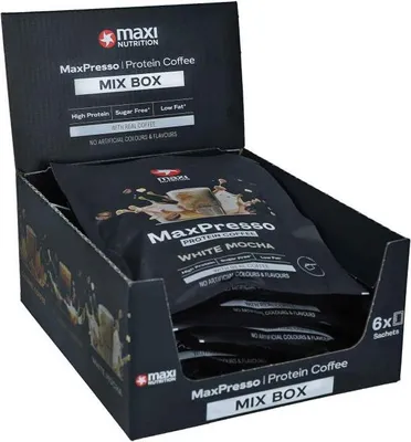 Produktbild von Maxi Nutrition MaxPresso Protein Coffee Mix Box 6x30g
