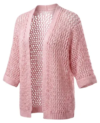 Produktbild von Cardigan OriginalYou Strickjacke Häkelmuster Sommerjacke 40 42 44 für Damen
