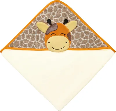 Produktbild von Erwin Müller Kapuzenbadetuch Giraffe" hellbraun/natur 100x100 cm"