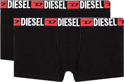 Produktbild von Diesel Umbx Damient 2 Pair Boxer Shorts In Black For Men – Large / Black