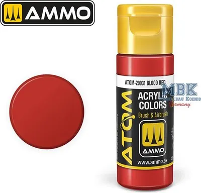 Image de Munitions MIG ATOM20031 ATOM COLOR Rouge sang