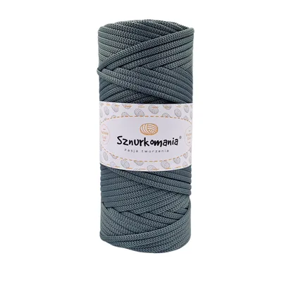 Produktbild von Polyesterkordel 5mm 100m, Flache Polyesterkordel, Häkelkordel, 5mm Makrameekordel, Makrameegarn, Polyestergarn, glänzende Kordel