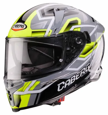 Produktbild von Caberg Helm Avalon X Brama grau/schwarz-fluo-gelb - Größe XL