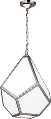 Produktbild von Elstead Diamond Hängeleuchte E27 50cm Poliertes Nickel