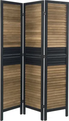 Produktbild von RAUMTEILER "CHALET" | 3-teilig, 170x40 cm | Vintage Paravent