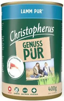 Produktbild von Christopherus Pur - Lamm 400 g, Adult, jede Rasse, Lamm, 400 g, Ohne Soja