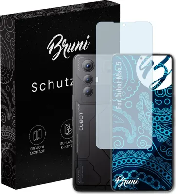 Produktbild von Bruni Basics-Clear 2x Schutzfolie kompatibel mit Cubot Max 5 Folie