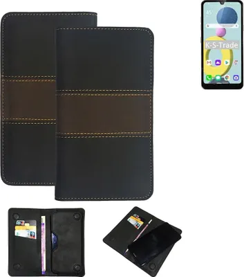 Produktbild von K-S-Trade Hülle Handyhülle kompatibel mit LG Electronics Xpression Plus 3 Schutzhülle Walletcase Bookstyle Tasche Schutz Case Handytasche Wallet