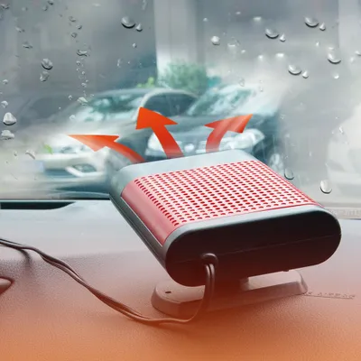 Produktbild von Auto Heizlüfter,Tragbar Auto Heizung, 30 Sekunden schnelle Heizung schnell Defroster 12V 150W Auto Keramik Heizung Lüfter (Rot)