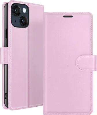 Produktbild von Zanaé, Klappetui iPhone 14 mit Kartenfächern & Magnetverschluss, Rosa