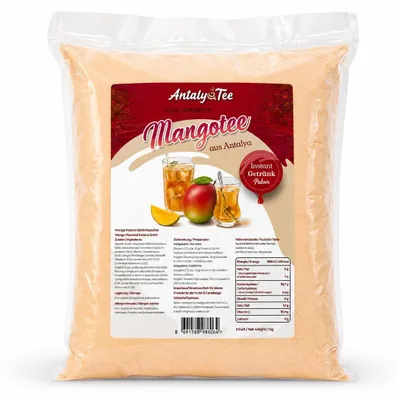 Produktbild von Mango Instant Getränkepulver Instanttee 1 kg – für Heiß- und Kaltgetränke - aus Antalya