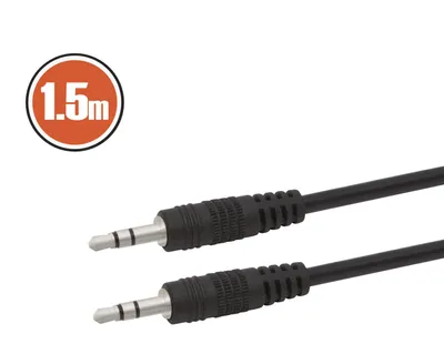 Immagine prodotto di Cavo JACK 1,5 m - connettore JACK da 3,5 mm a connettore JACK da 3,5 mm Nero [20305]