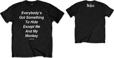 Produktbild von The Beatles Me and My Monkey (Back Print) Black XL T-Shirt
