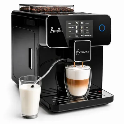Produktbild von Acopino Cremona Kaffeevollautomat – One-Touch Bedienung, integriertes Milchsystem, leises Mahlwerk, Premium-Design