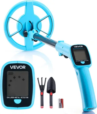 Obrázek produktu pro VEVOR detektor kovů 101,6 mm, detektor kovů, detektor zlata s LCD displejem, 152,4 mm IP68 vodotěsná vyhledávací cívka, nastavitelný vyhledávací rozsah od 65 do 92 cm pro průzkum zlata