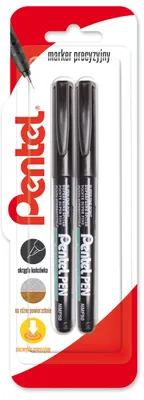 Image de Marqueur de précision Pentel NMF50 - 0,64 mm, noir, 2 pièces