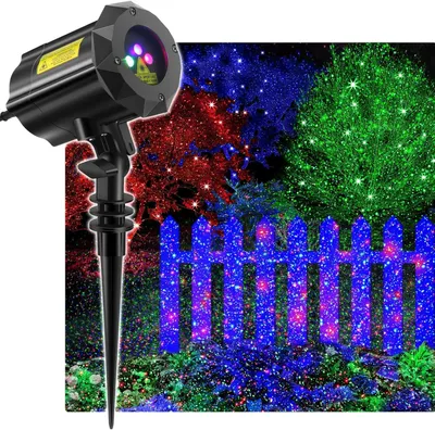 Immagine prodotto di Projector natalizio LED stelle in movimento blu/verde/rosso