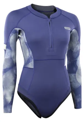 Imagen del producto de Traje de neopreno corto ION Amaze para mujer, modelo "hot shorty" de 1.5 mm, con cremallera frontal y arnés, talla 40/L