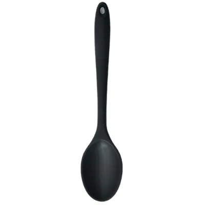 Produktbild von Silikonlöffel langhitzem hitzebeständiger Food Food Grade Cooking Löffel Werkzeuge für Zuhause-Schwarz