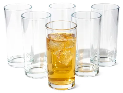 Obrázek produktu pro A. Základní sklenice, sada 6 kusů, objem 443,6 ml, vhodné do myčky