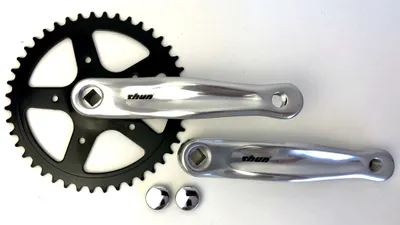 Produktbild von Kettenradgarnitur Thun Avax Vierkant Alu Stahl, 44Z / 170