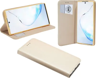 Zdjęcie produktu dla Etui książkowe "Smart" kompatybilne z SAMSUNG GALAXY NOTE 10 (N970F) etui na telefon z funkcją podstawki, etui na karty czerwone