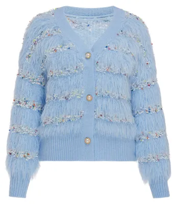 Image de Gilet en tricot pour femme Auzy - bleu, taille XS