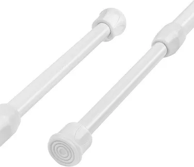 Productafbeelding van Famanu Telescopische gordijnstangen set, 2 stuks - 30-50 cm, antislip, zonder boren