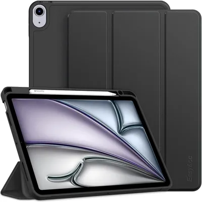 Produktbild von Schutzhülle für iPad Air 11 Zoll M3/M2 2025/2024, iPad Air 4/5 (10.9 Zoll) mit Stifthalter, Schwarz